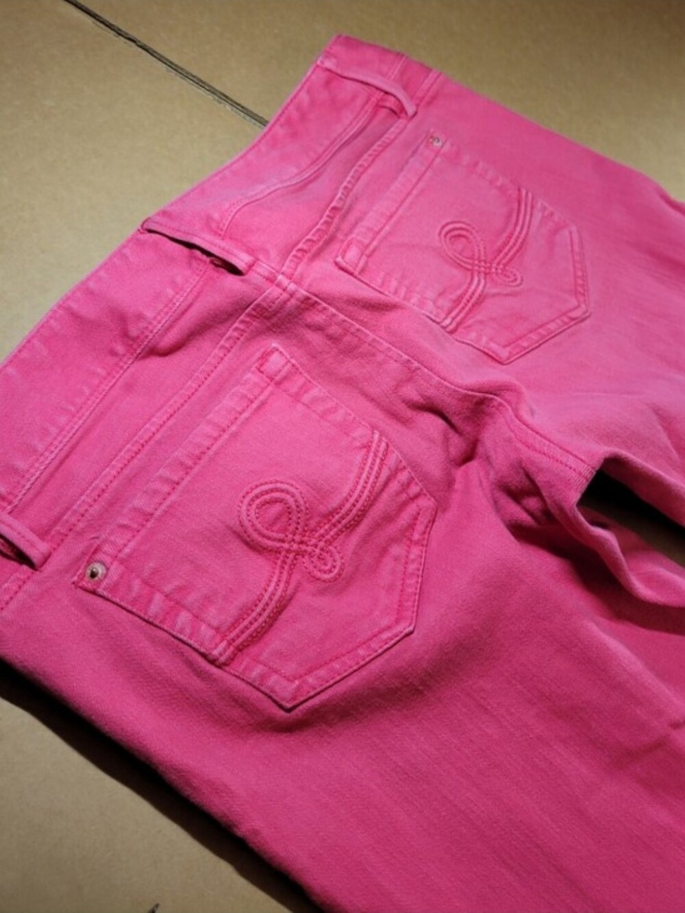 Lilly Pulitzer Bright Pink Straight-Leg Jeans size twelve